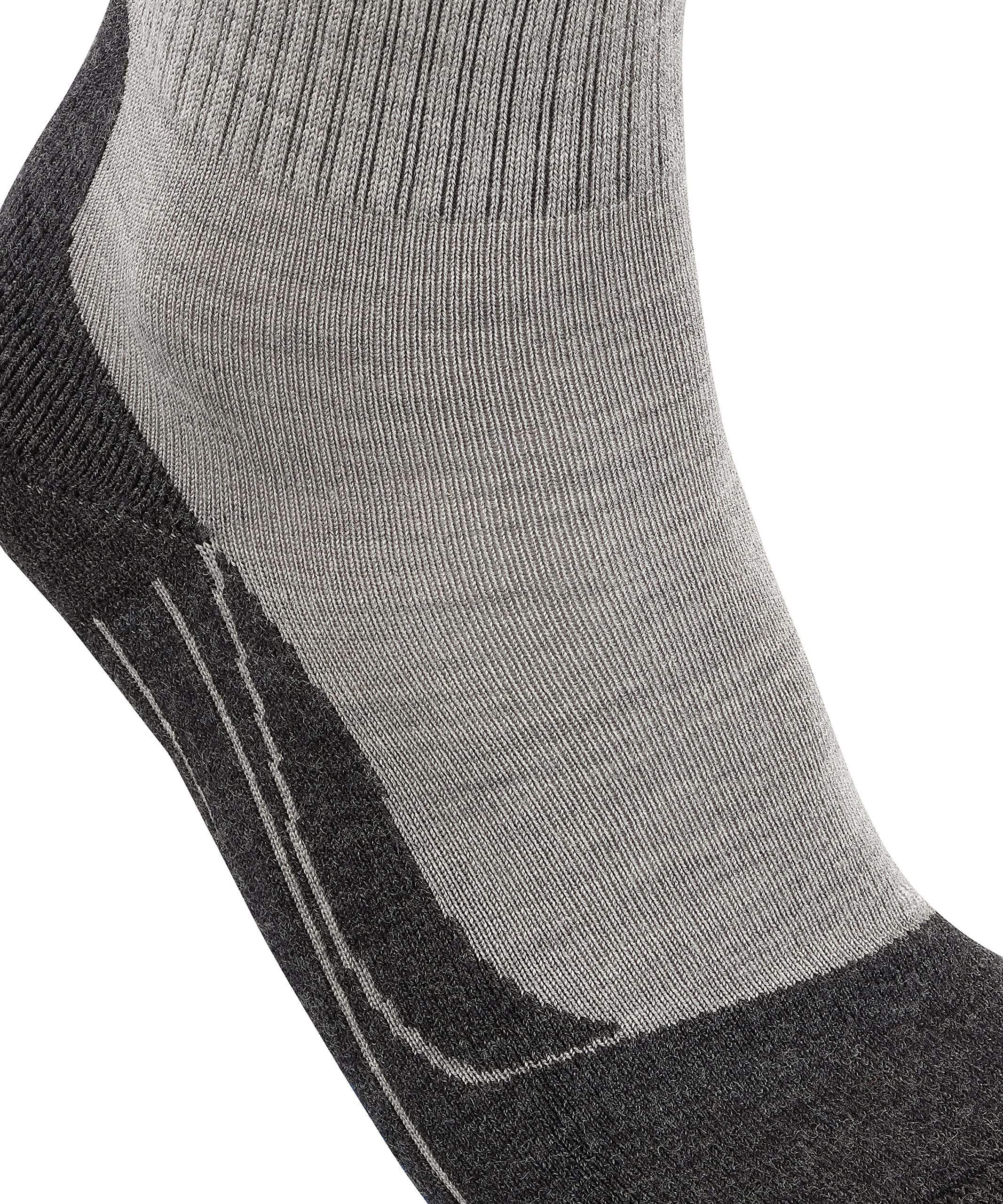 FALKE Męskie TK2 Wool Silk Skarpety Trekkingowe średnio wyściełane długie ciepłe na wędrówki bardzo wygodne oddychająca regulująca temperaturę neutralizująca zapachy wełna materiał funkcyjny 1 Para