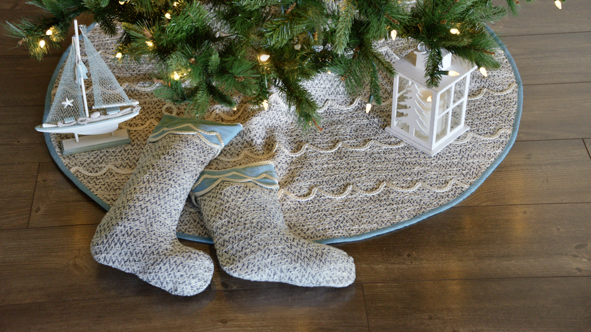 VHC Brands Sanbourne Ocean Waves Solid Color Chambray Cotton Coastal