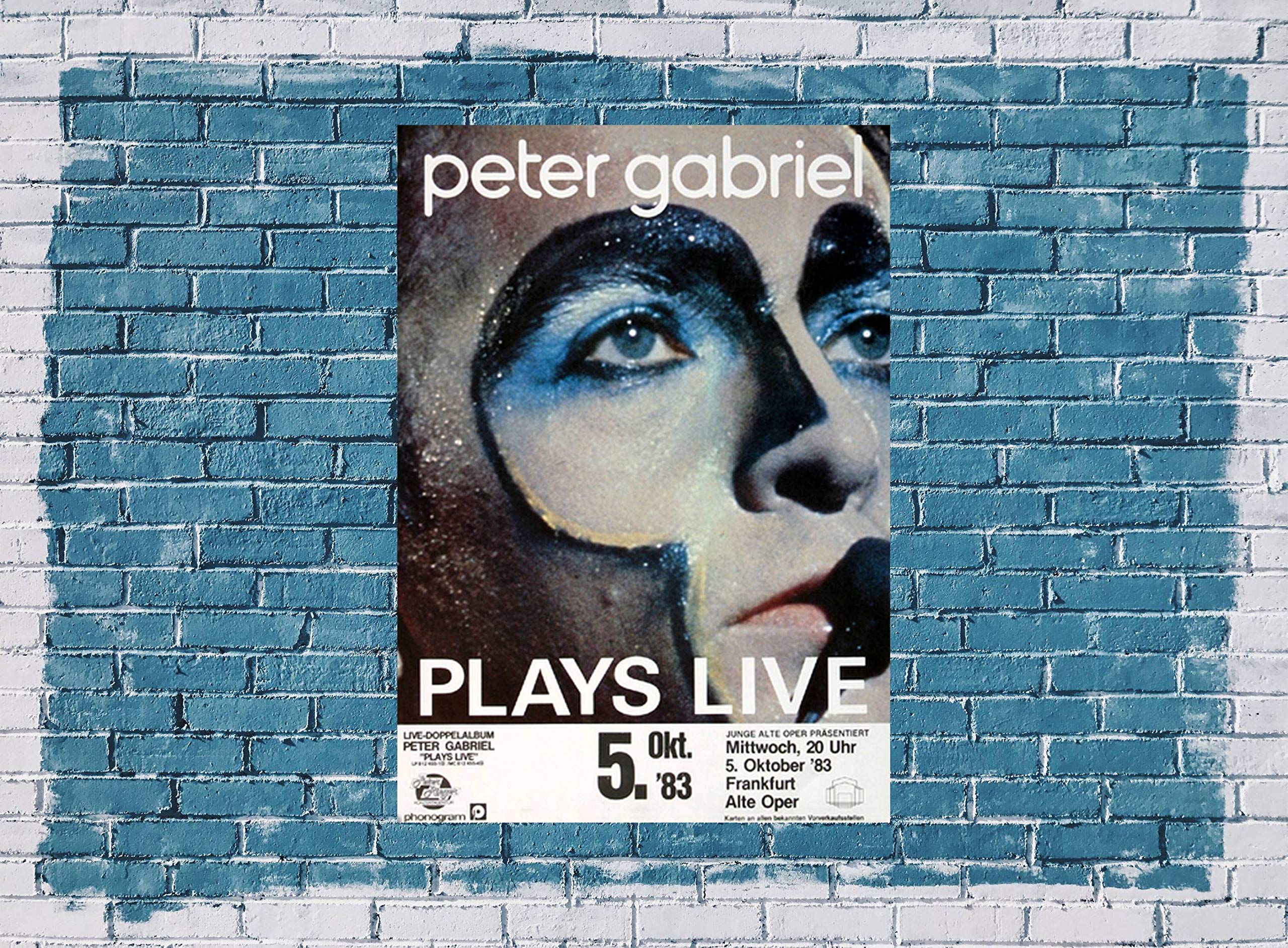 Peter Gabriel - Plays Live 1983 - Poster, Concertposter, Concert