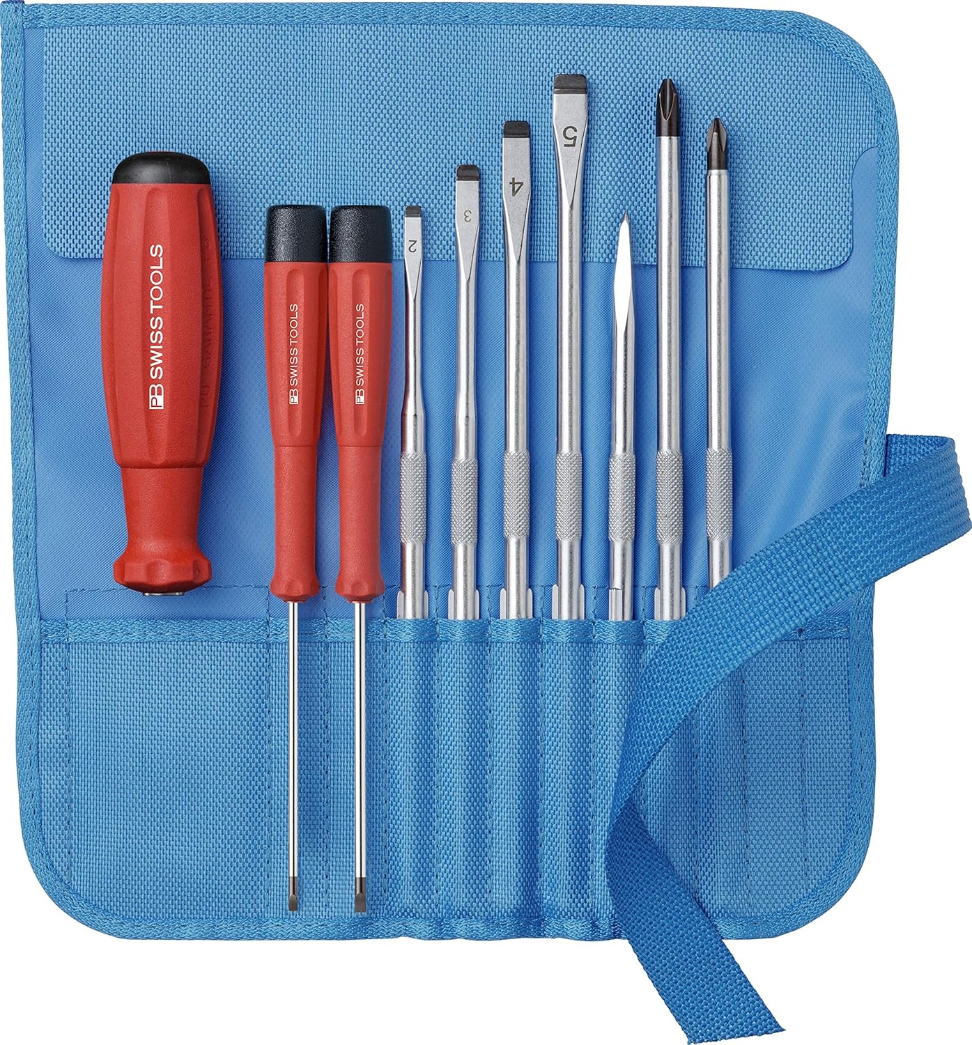 PB 8218 SwissGrip Screwdriver Kit for Slotted & Phillips (Turquoise)