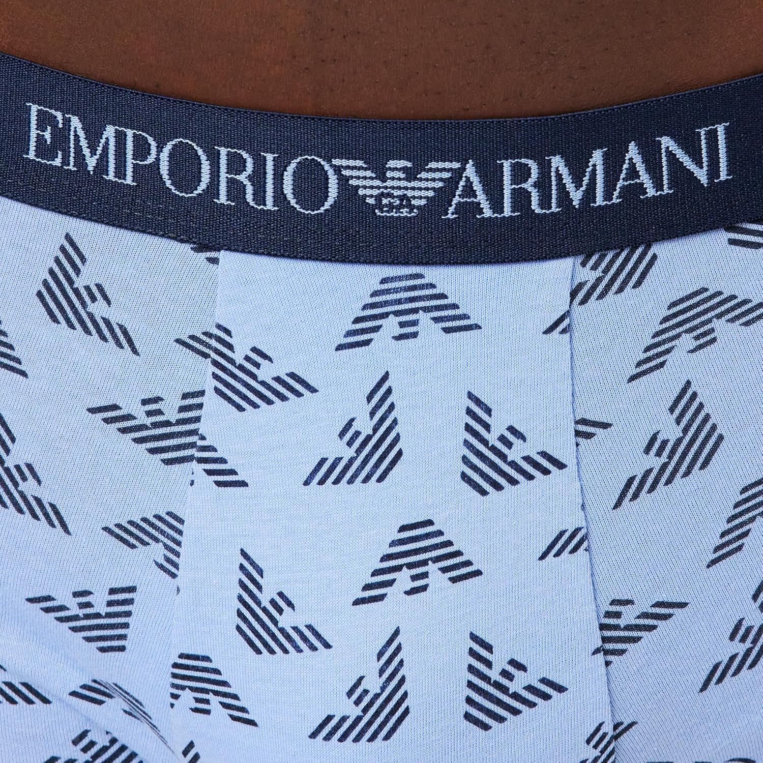 Emporio Armani Boxer (Pacco da 3) Uomo S Multicolore (Hortense-printed Hortense-marine) - Immagine 3