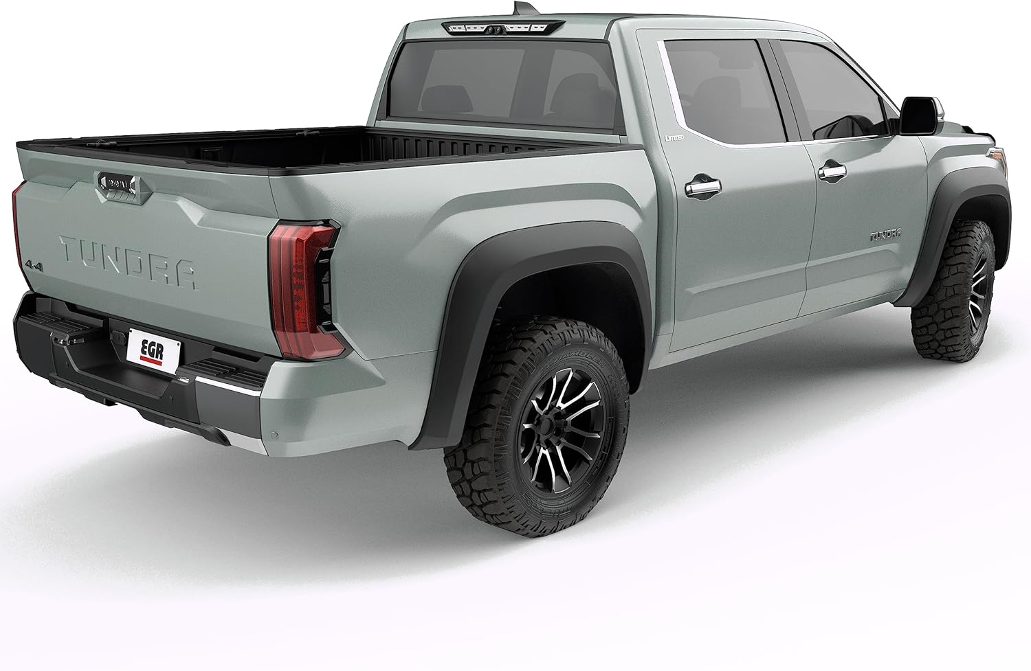 EGR 755404 Rugged Look Fender Flare Truck Accessory Set, Matte Black Finish, Compatible with Select Toyota Tundra Models