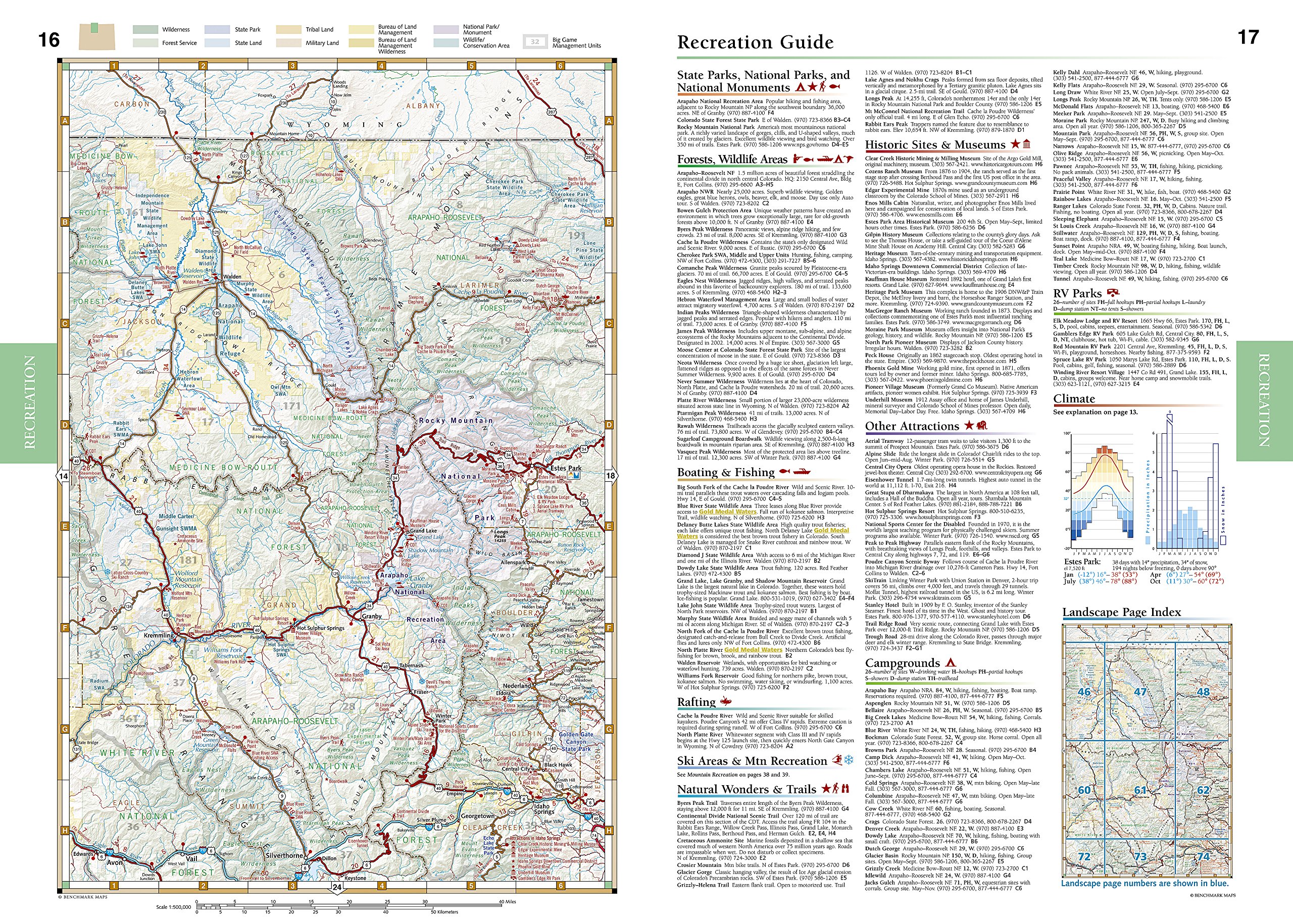 Benchmark Colorado Road & Recreation Atlas, 3rd Edition: State Recreation Atlases (Benchmark Atlas) [Idioma Inglés]