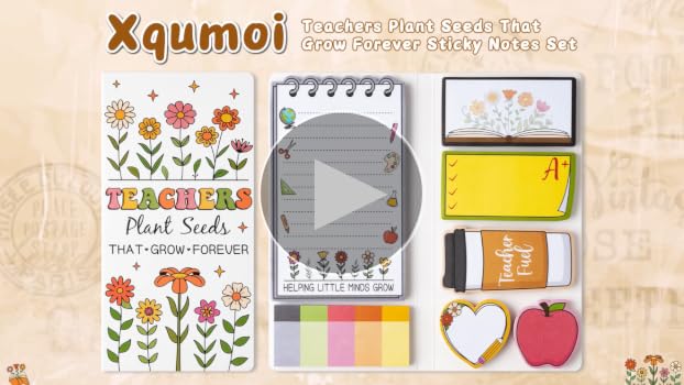 Amazon.com : Xqumoi Retro Wildflowers Teachers Sticky Notes Set