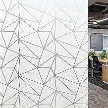 Kromapolis PVC Window Film Self Adhesive Opaque Frosted Glass Window Film Self Adhesive Bathroom Window Film 44.5 x 200 cm