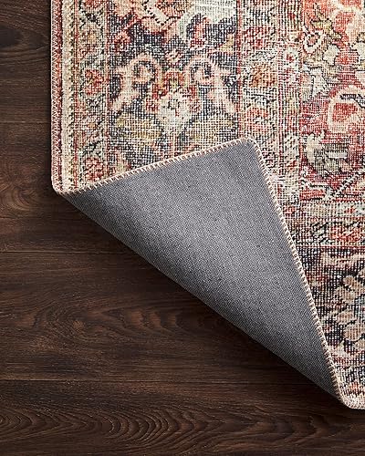 Miniatura 9 de Loloi II, Layla Collection LAY 02 - Tapete tradicional, Especias  Marino, 9 pies 0 pulgadas x 12 pies 0 pulgadas