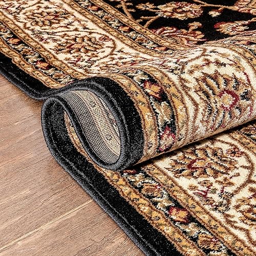 Miniatura 8 de Alfombra tradicional de Barclay Sarouk de color rojo de 2 pies 3 pulgadas x 3 pies 11 pulgadas, Polipropileno