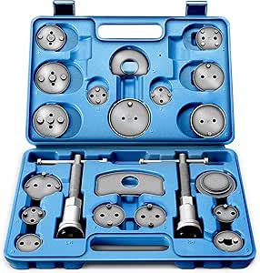 Kit Ripristino Pistoni Freni - 22 Pezzi Per Compressione Pinze Durante Cambio Pastiglie