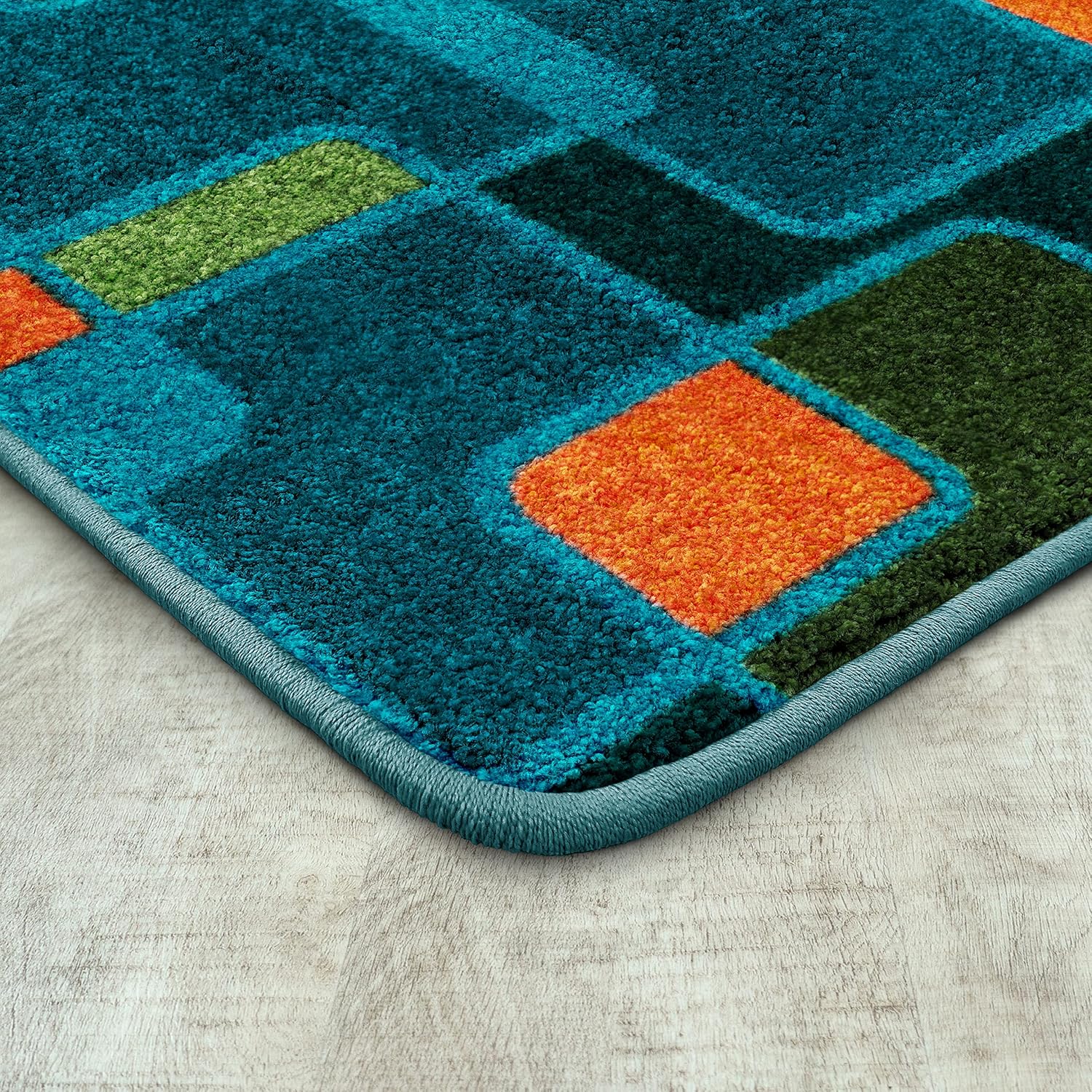 Joy Carpets Reflex 7'8" x 10'9" Area Rug in Color Citrus