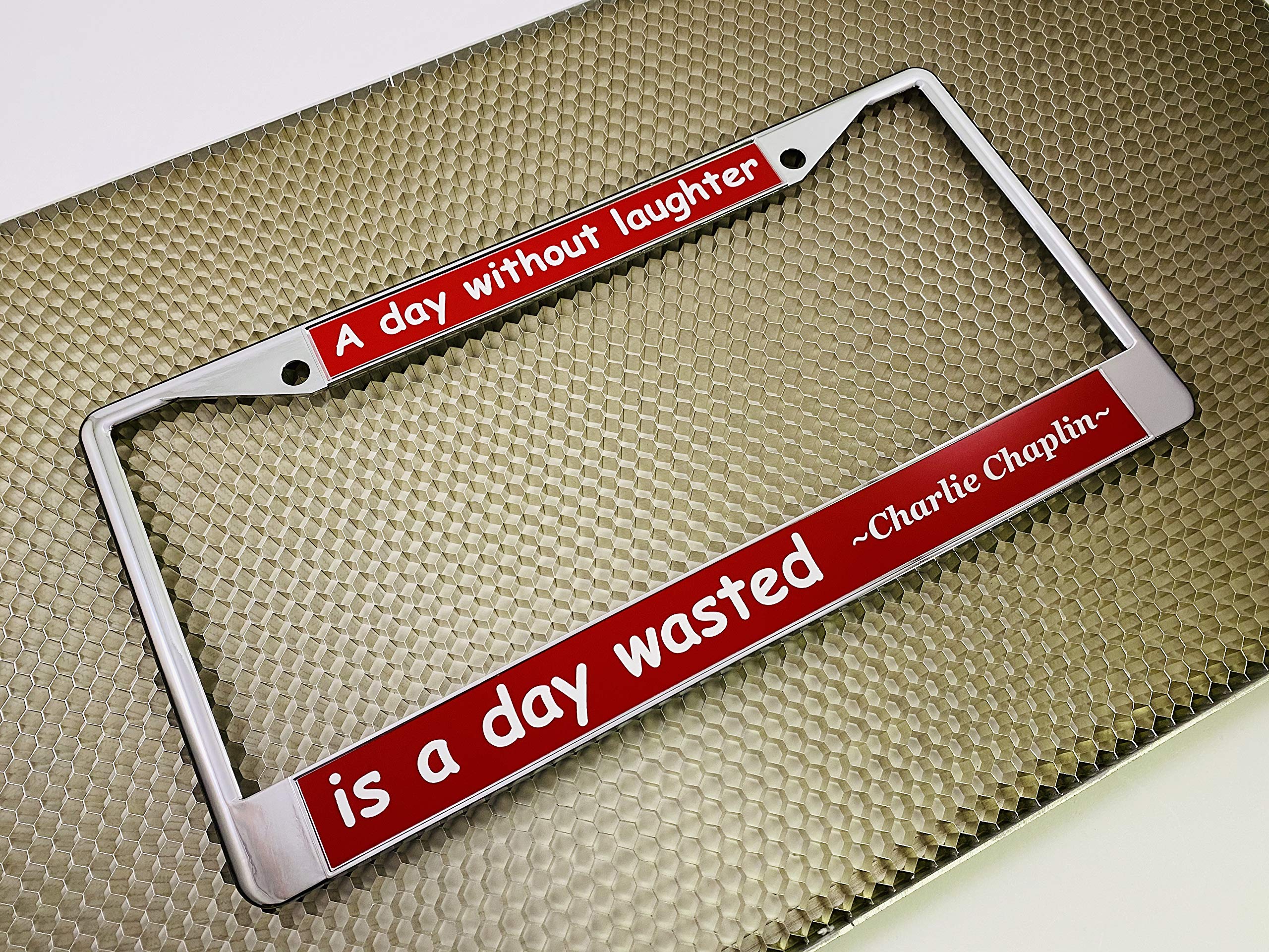 Custom Personalized Metal Laser Engraved Car License Plate Frame with Free caps - Picture 24 of 132