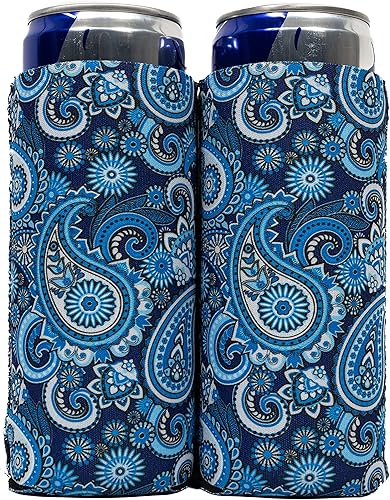 QualityPerfection Fundas delgadas para enfriadores de latas (paquete de 2) aisladas, para cervezabebida energética de neopreno de alta calidad de