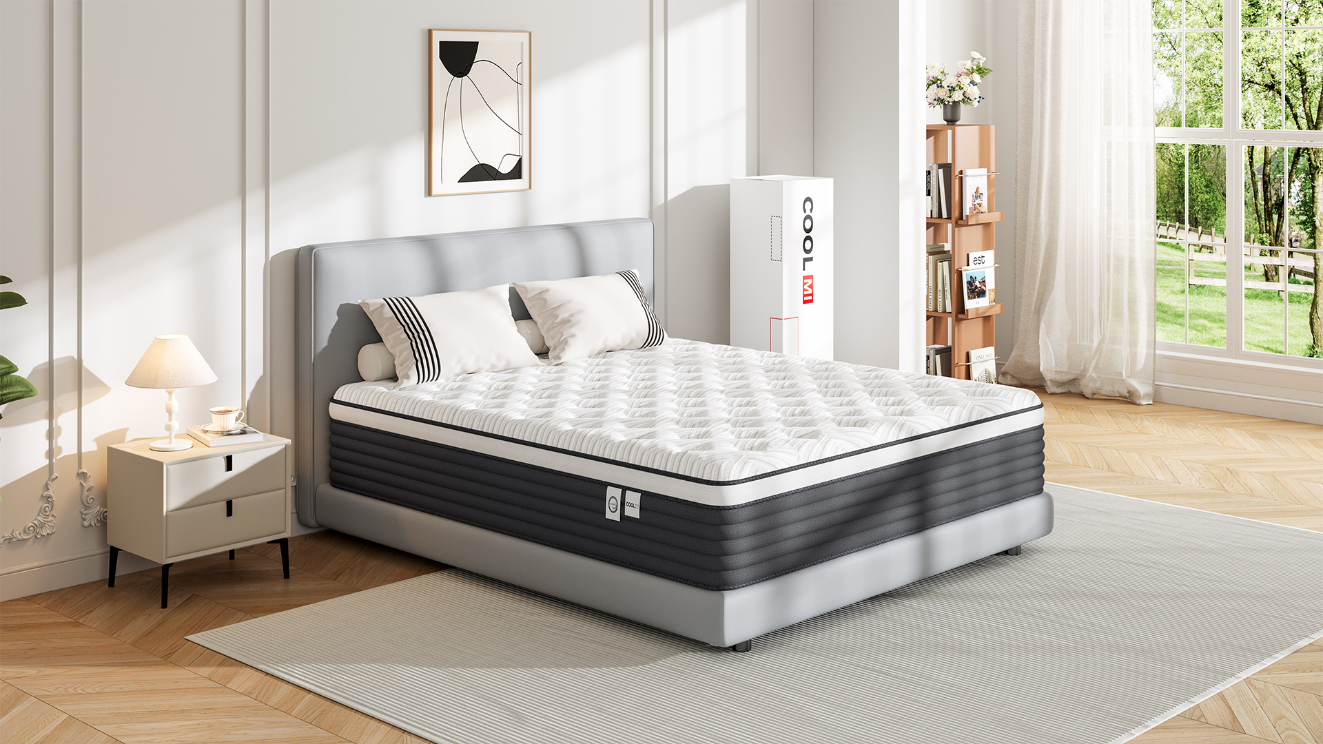 Amazon.com: COOLMI Queen Mattress, 12 Inch Hybrid Memory Foam