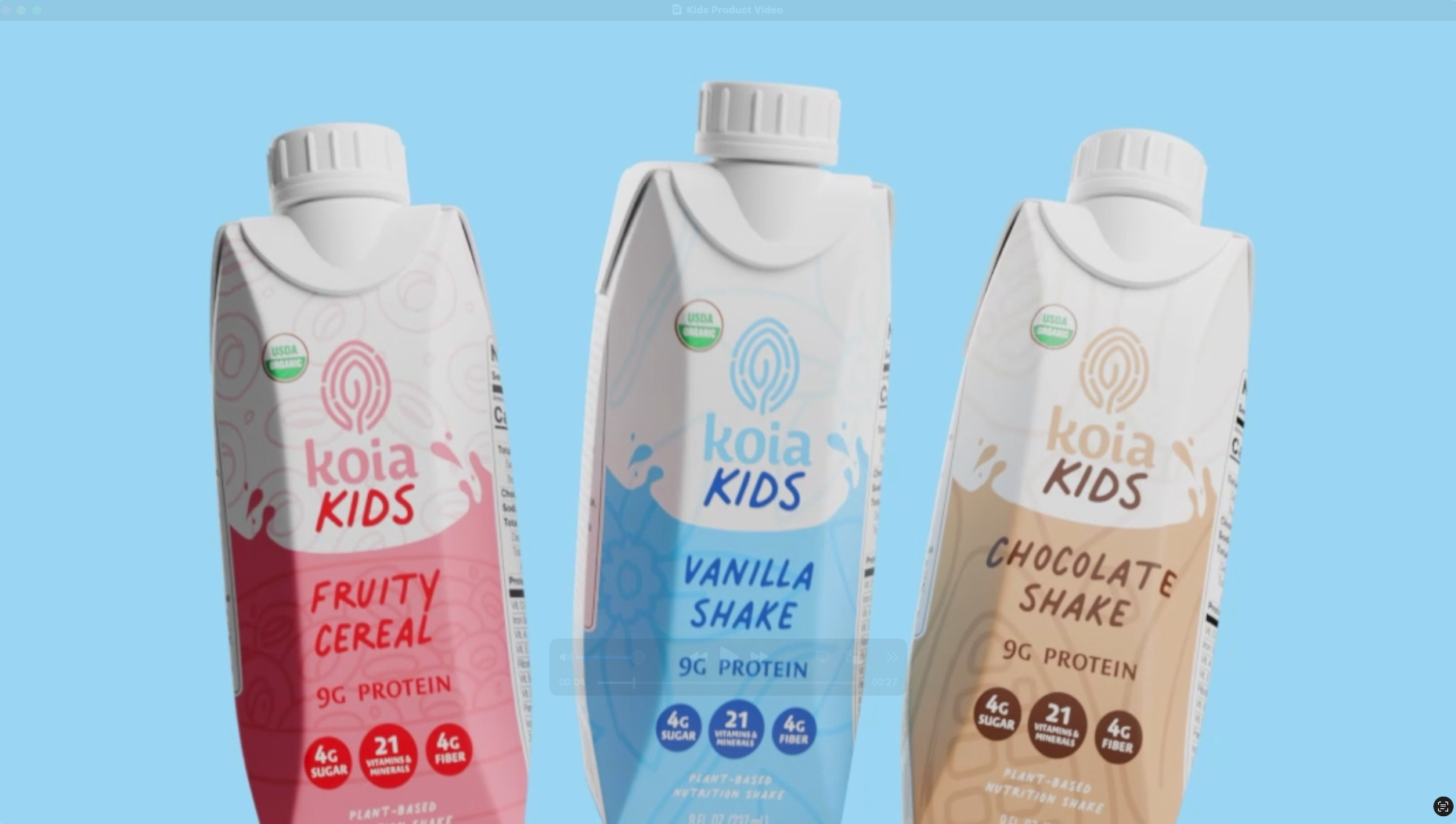 Amazon.com : Koia Kids Plant Based Protein Shake, Vanilla, Ready