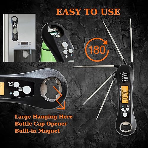 Miniatura 2 de Termómetro de carne para cocinar, termómetro de alimentos, lectura instantánea, termómetro digital de alimentos rápido y preciso con