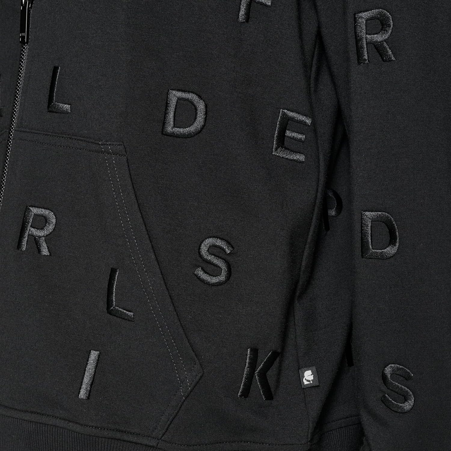 KARL LAGERFELD womens Long Sleeve Athleisure Printed Zip Up Jacket - Image 5