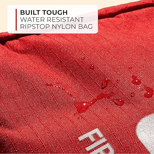 Miniatura 7 de Kit de primeros auxilios de 66artículos en una bolsa pequeña y ligera repleta de suministros médicos para emergencias supervivencia senderismo