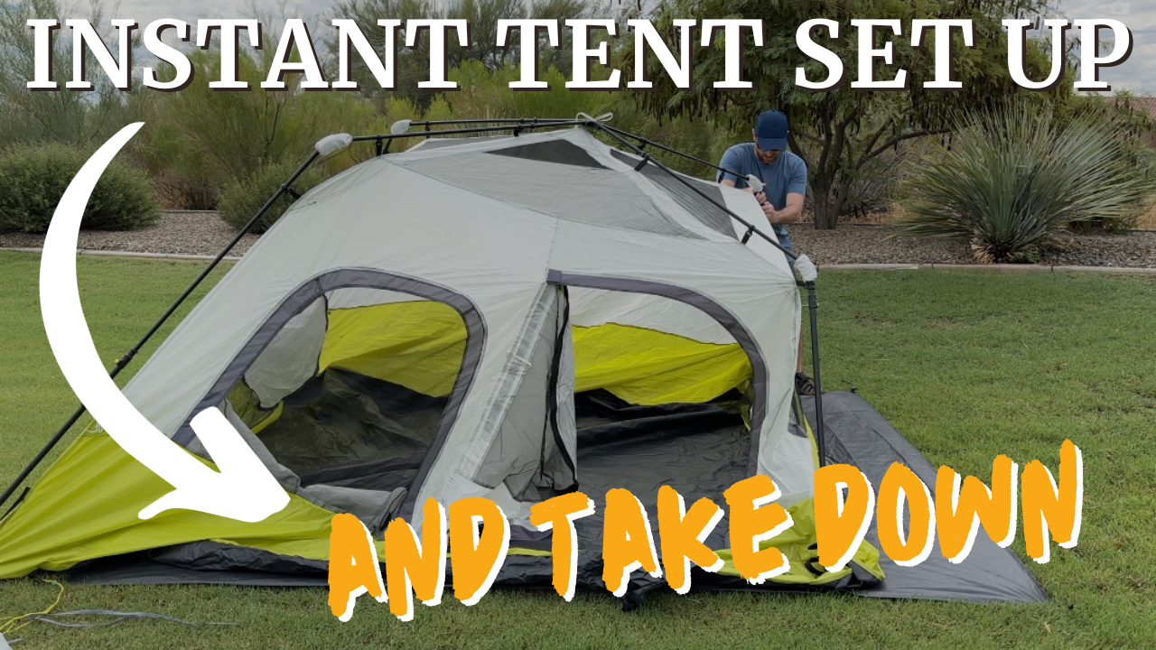 Watch How to Set Up & Take Down a Core 6 Person Instant Cabin Tent on Amazon Live