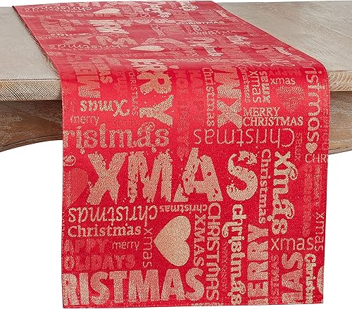 Camino de mesa de diseño navideño