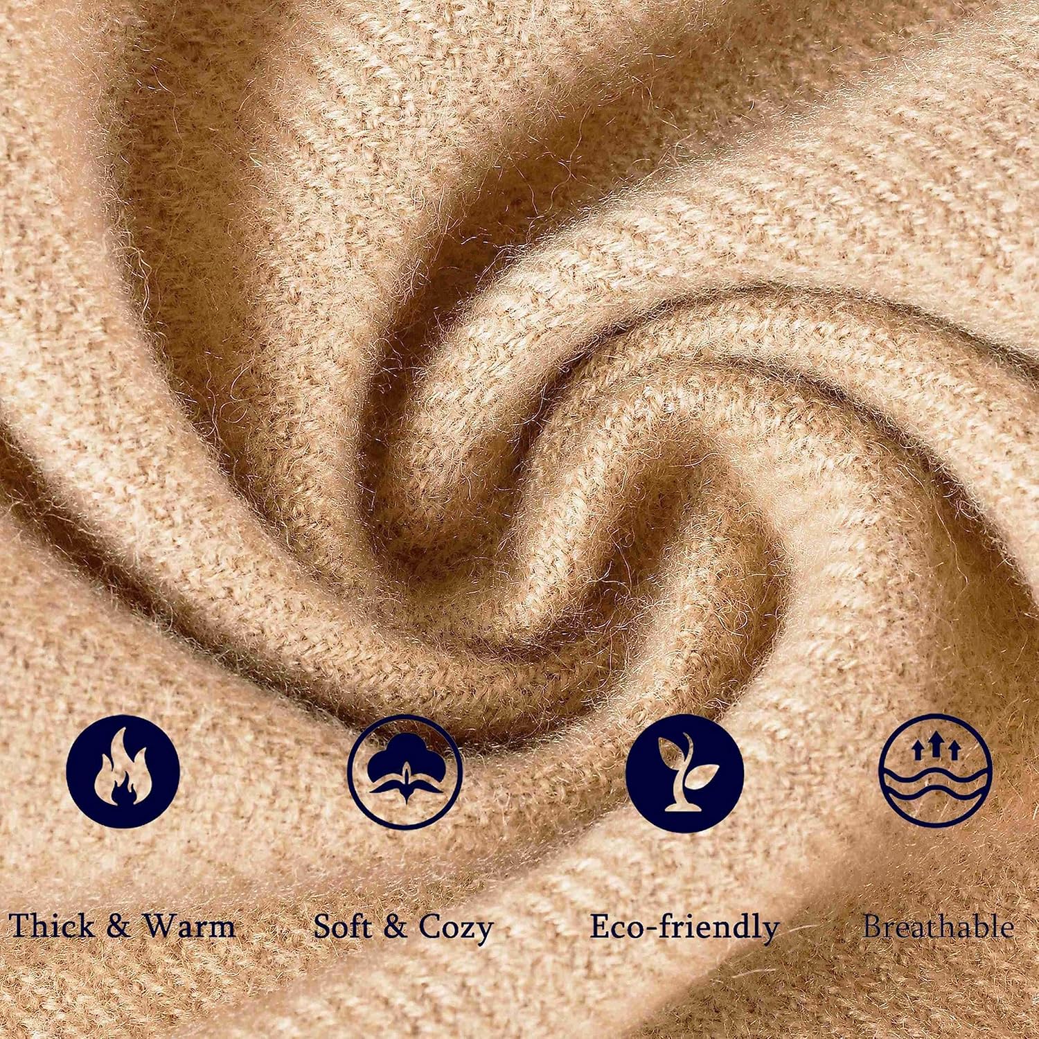 vimate Wool Pashmina Scarf Shawl - Super Soft Warm Pashminas Wraps for Women Wedding Formal Evening Travel - Image 2