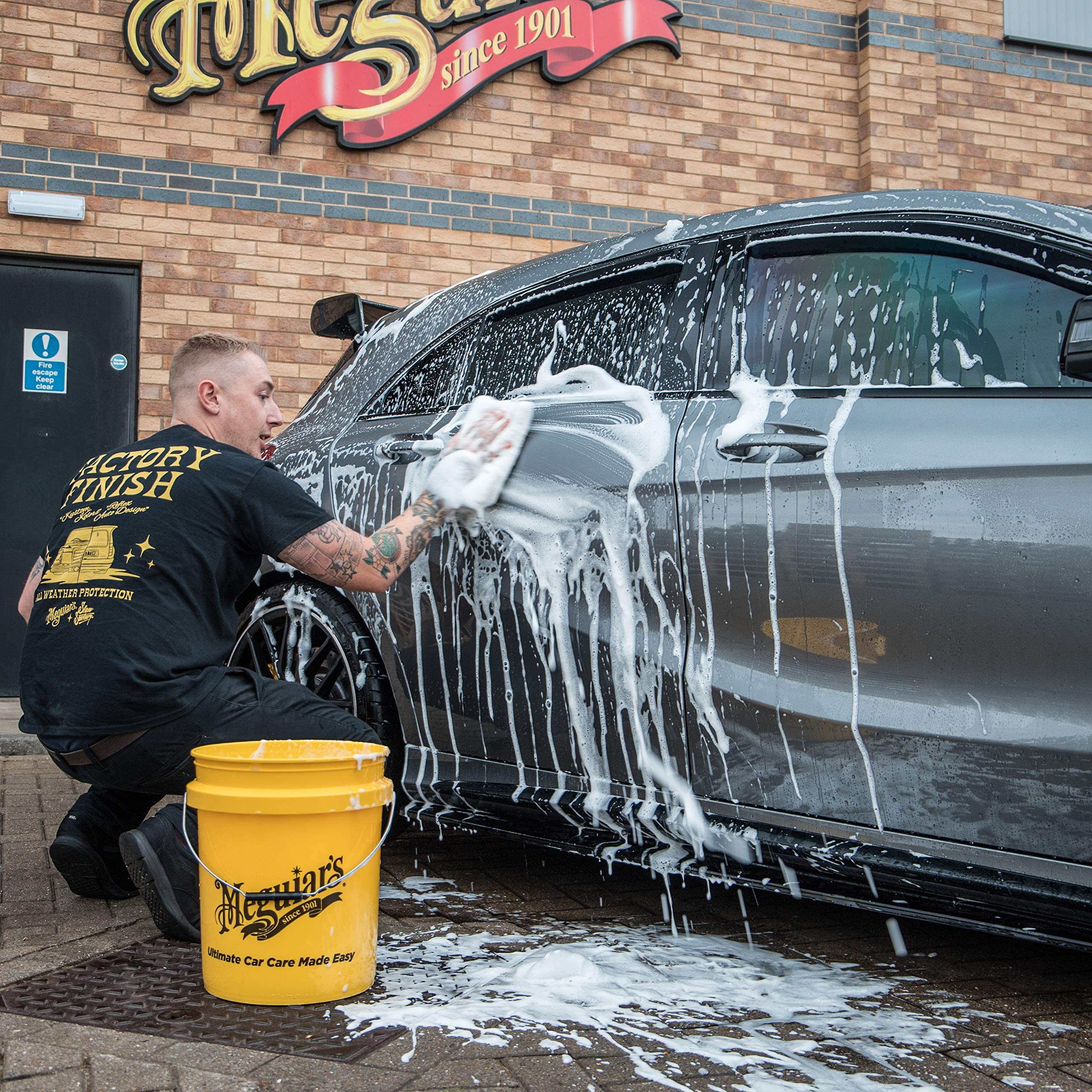 Meguiar's X3003 Professional Car Wash Grit Guard (wiadro do mycia samochodu sprzedawane oddzielnie), żółta