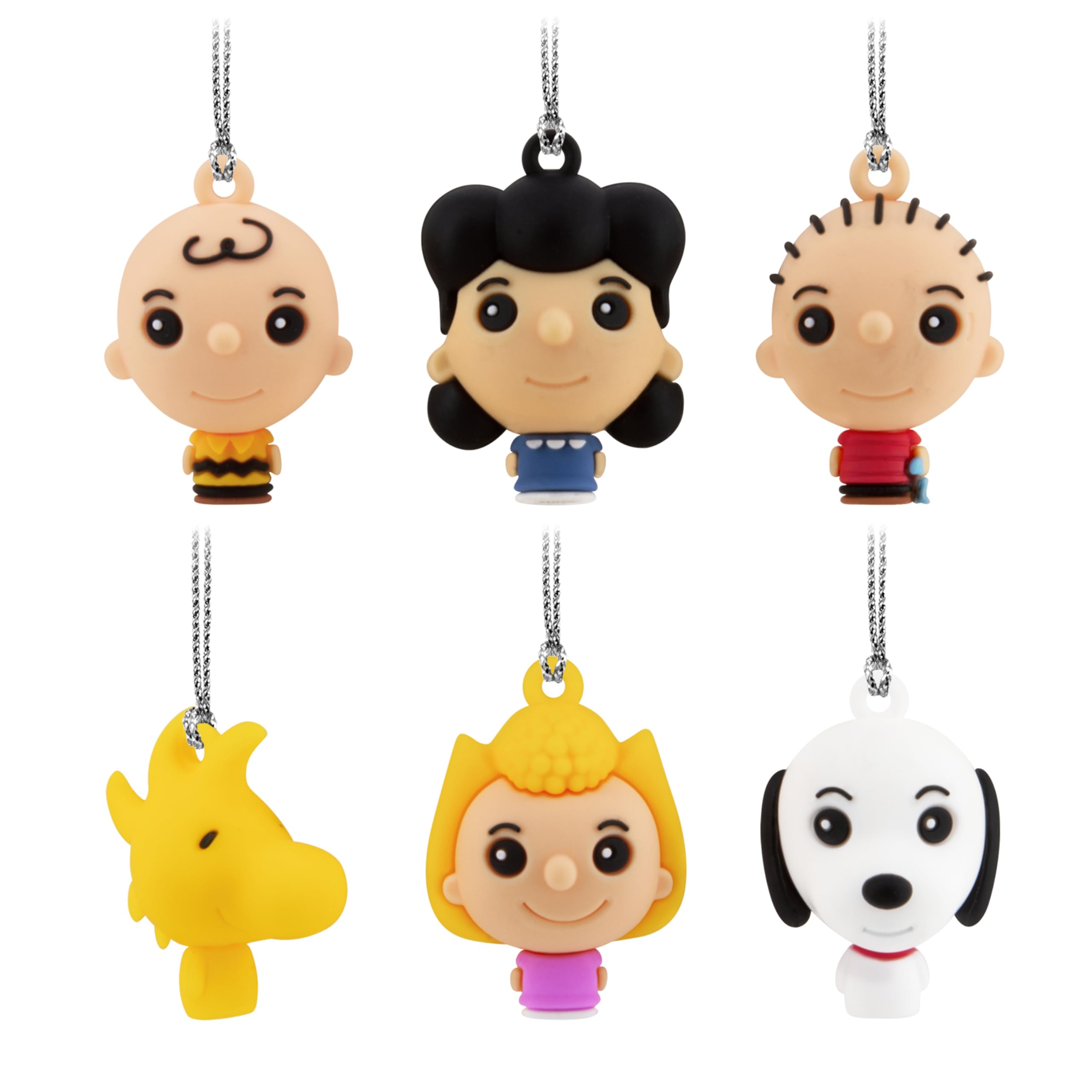 Hallmark Peanuts Christmas Ornaments, Miniature Set of 6