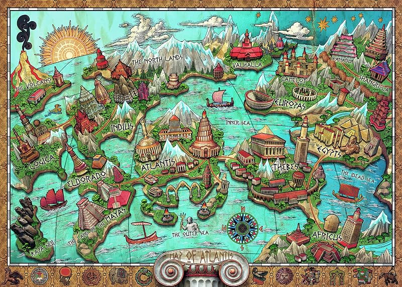 Ravensburger(ラベンスバーガー) ジグソーパズル イラスト 伝説のアトランティス 1000ピース 完成サイズ:70x50cm 17242 9 【パズル、プレゼント(誕生日/クリスマス)】
