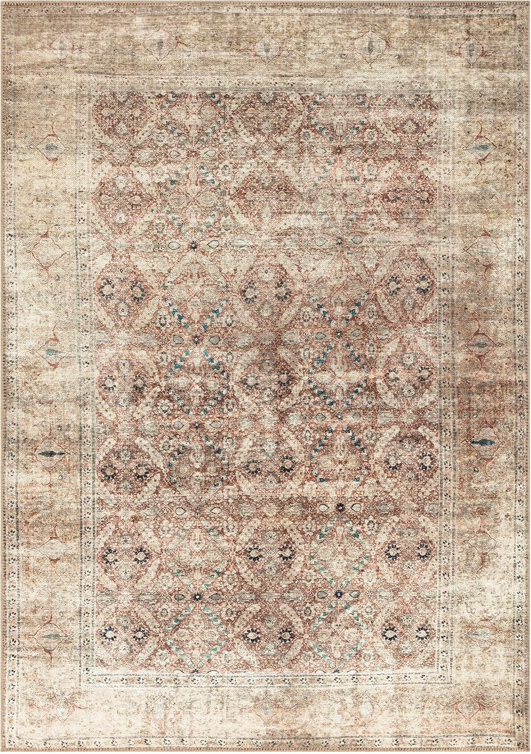 Keen Home Design 36"x60" Rug - Machine Washable Entry Rug with Non-Slip Backing, Ideal for Enteryway, Kitchen, Bathroom, Laundry Room - Vintage, Easy Clean, Durable, Low Pile - (3' x 5') - Image 3