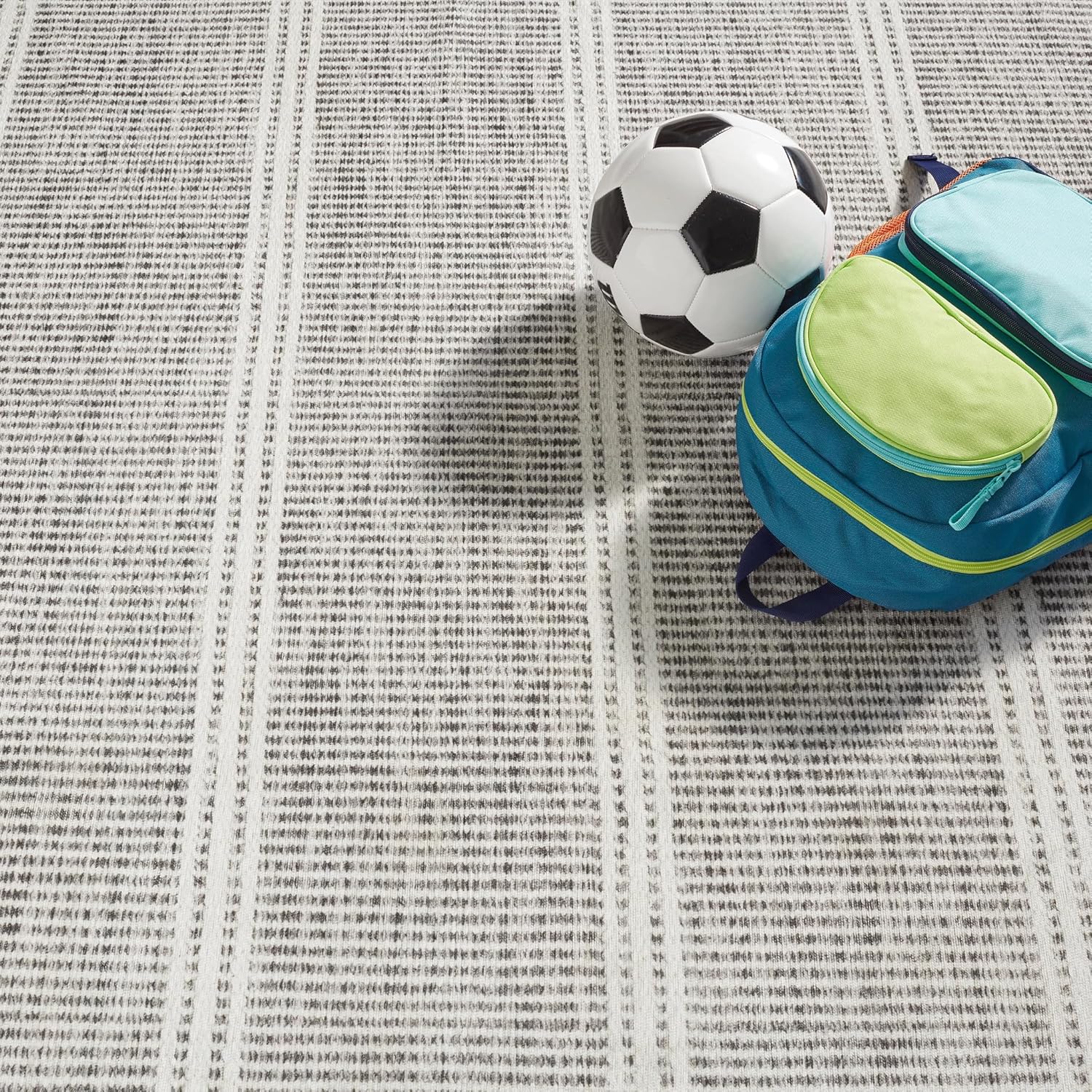 Dash and Albert Malta Grey Machine Washable Area Rug - 3' x 5' Grey Stripe Washable Accent Rug - Durable, High Traffic Areas Kitchen, Mudroom, Hallways 3' x 5' (Rectangular) Malta Grey