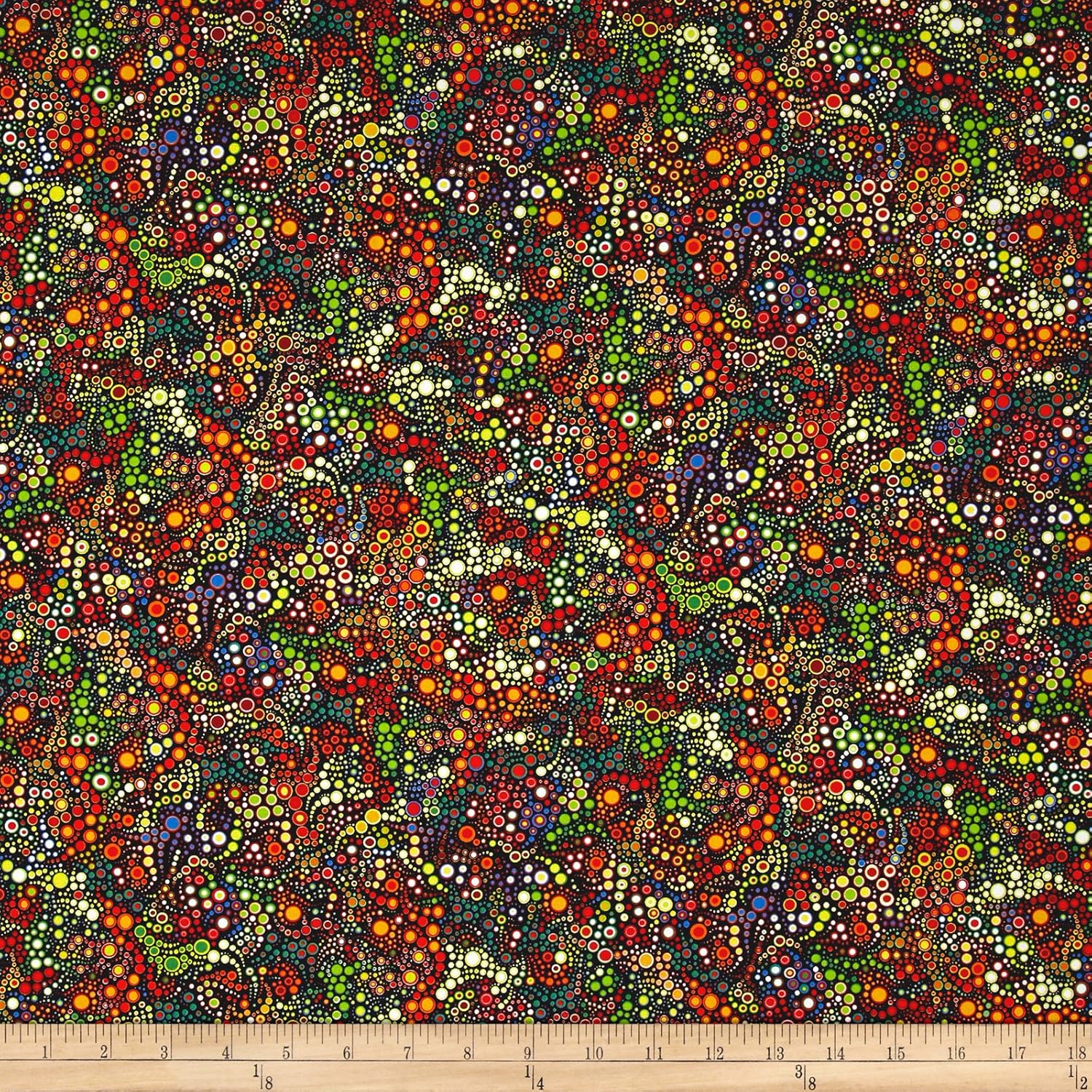 Kaufman Effervescence Digital Print All Over Caribbean, Quilting Fabric by the Yard
