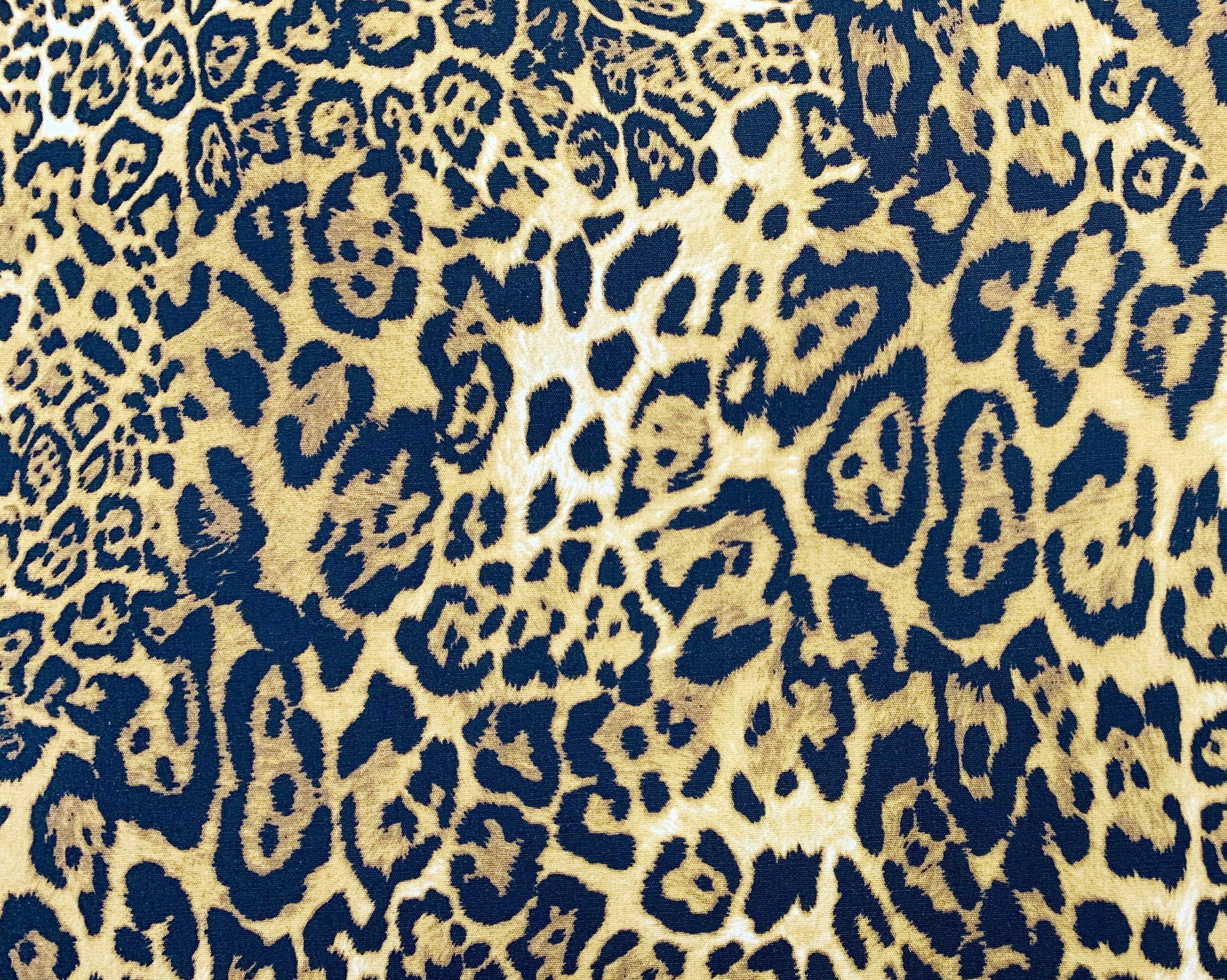 Oddies Leopard Print Design - Fabric Craft Material 112 cm 100% Cotton Poplin -130 GSM - Per Metre (CP0701)