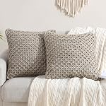 Boho Living 12x20 Beige Throw Pillow Covers Pillow Insert not Included - (1) Boho Pillow Cover