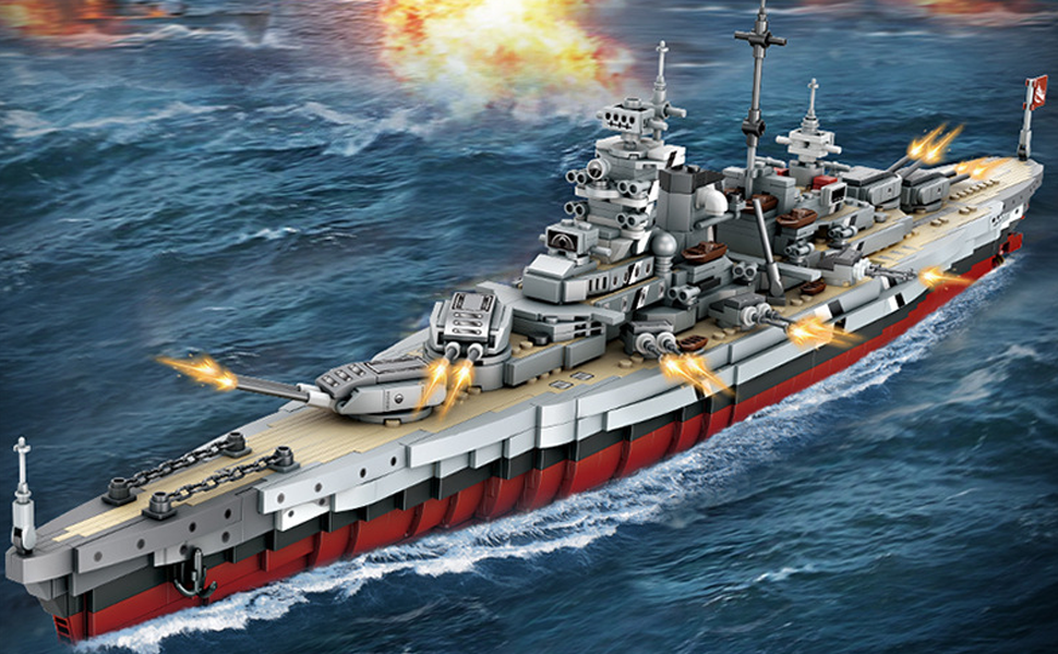 Hammond Collection Brihappen Bismarck Battleship Building Kits For