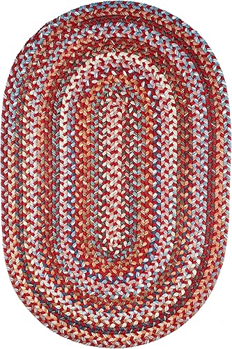 Miniatura 8 de Tapete reversible de lana, texturizado, grueso, trenzado. , Lana, Rojo Velvet