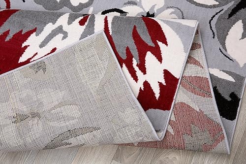 Miniatura 5 de Alfombra moderna con círculos florales.