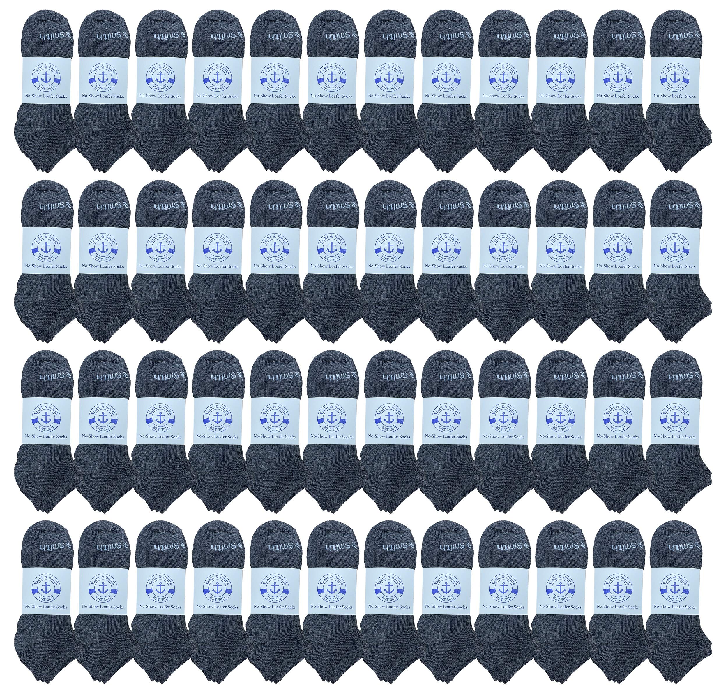 48 Pairs of Kids Wholesale Shoe Liner Training Socks No Show Thin Low Cut Sport Ankle Bulk Socks, 6-8