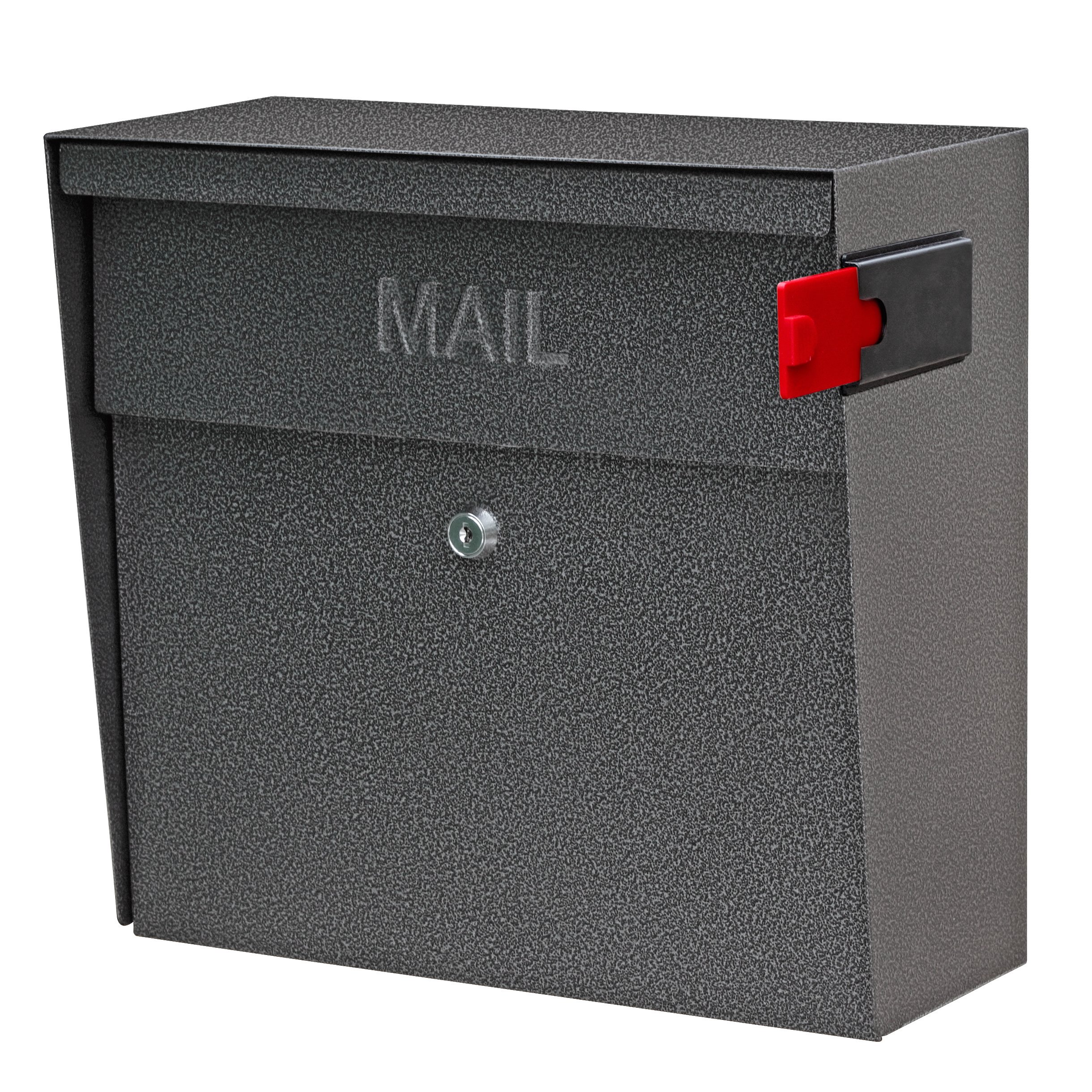 Mail Boss 7160 Metro Locking Security Wall Mount Mailbox, Galaxy