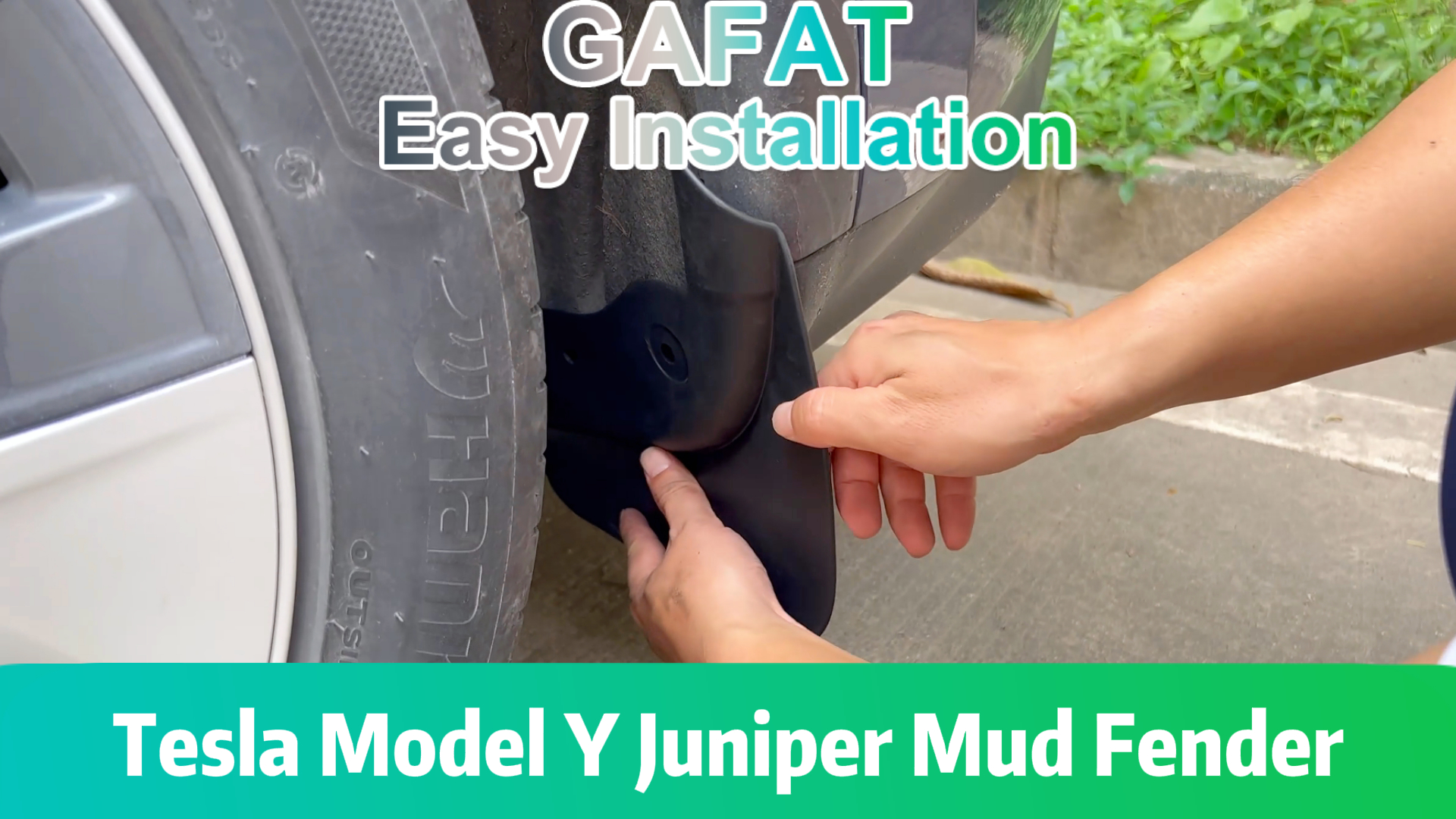 Mud Flaps Splash Guards For Tesla Model Y Juniper (2025-2026) - TPE Plastic, No-Drill Installation Kit-1264821