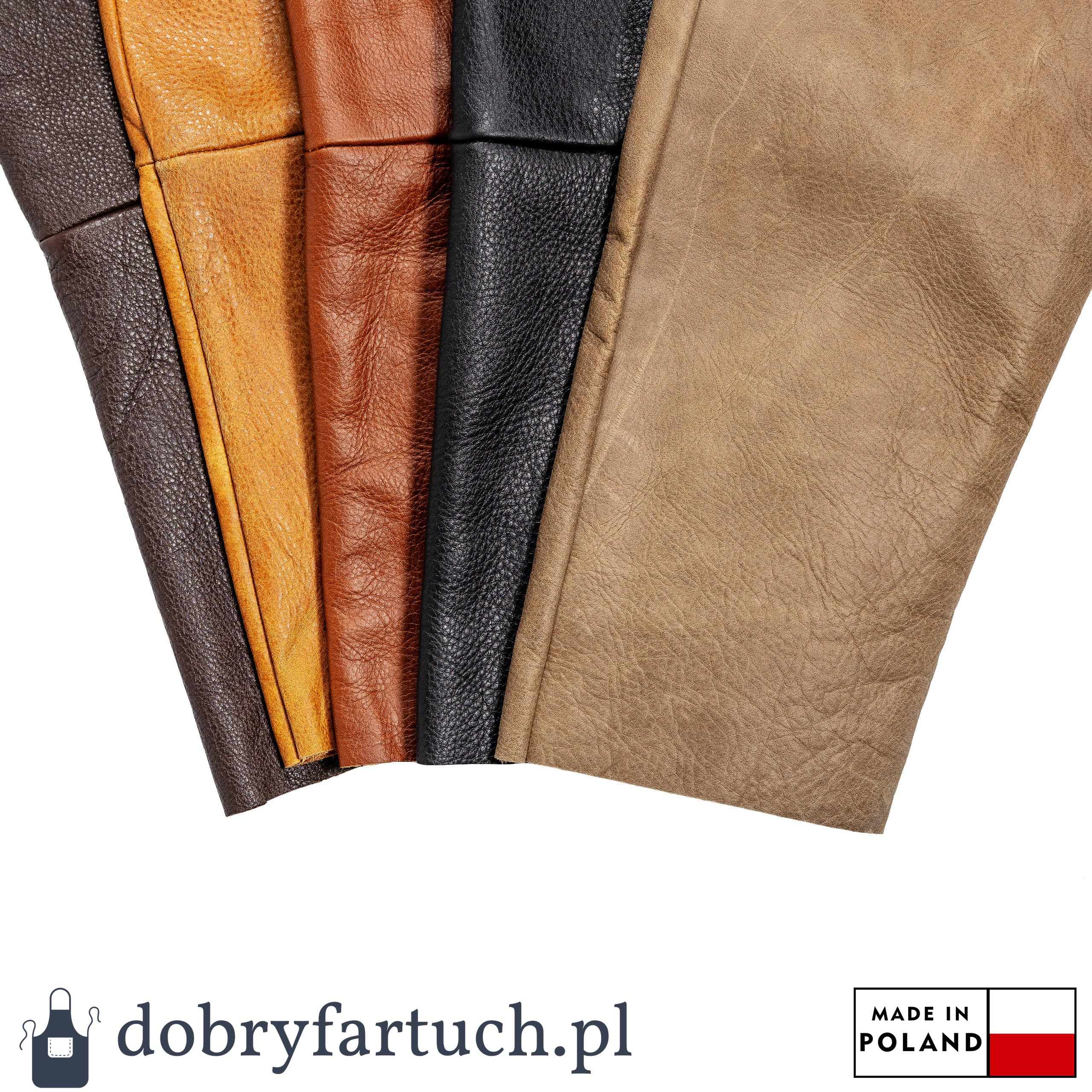 DobryFartuch Ensemble tablier de soudeur professionnel avec protection des manches – Cuir de vachette robuste, résistant à la chaleur et ignifuge, avec manches en cuir pour soudeurs et forgerons