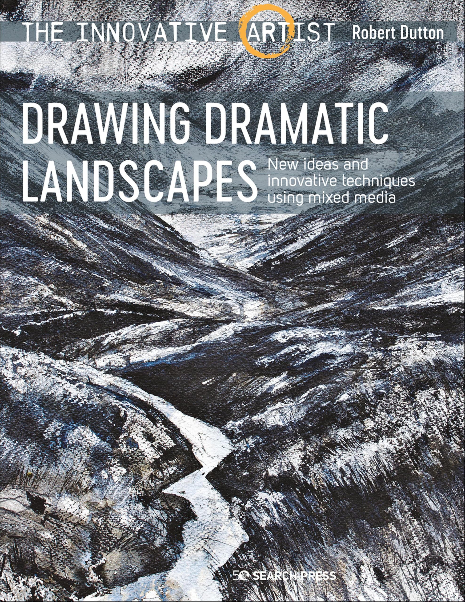 Livre de dessin paysages dramatiques et techniques mixtes mixed media innovantes
