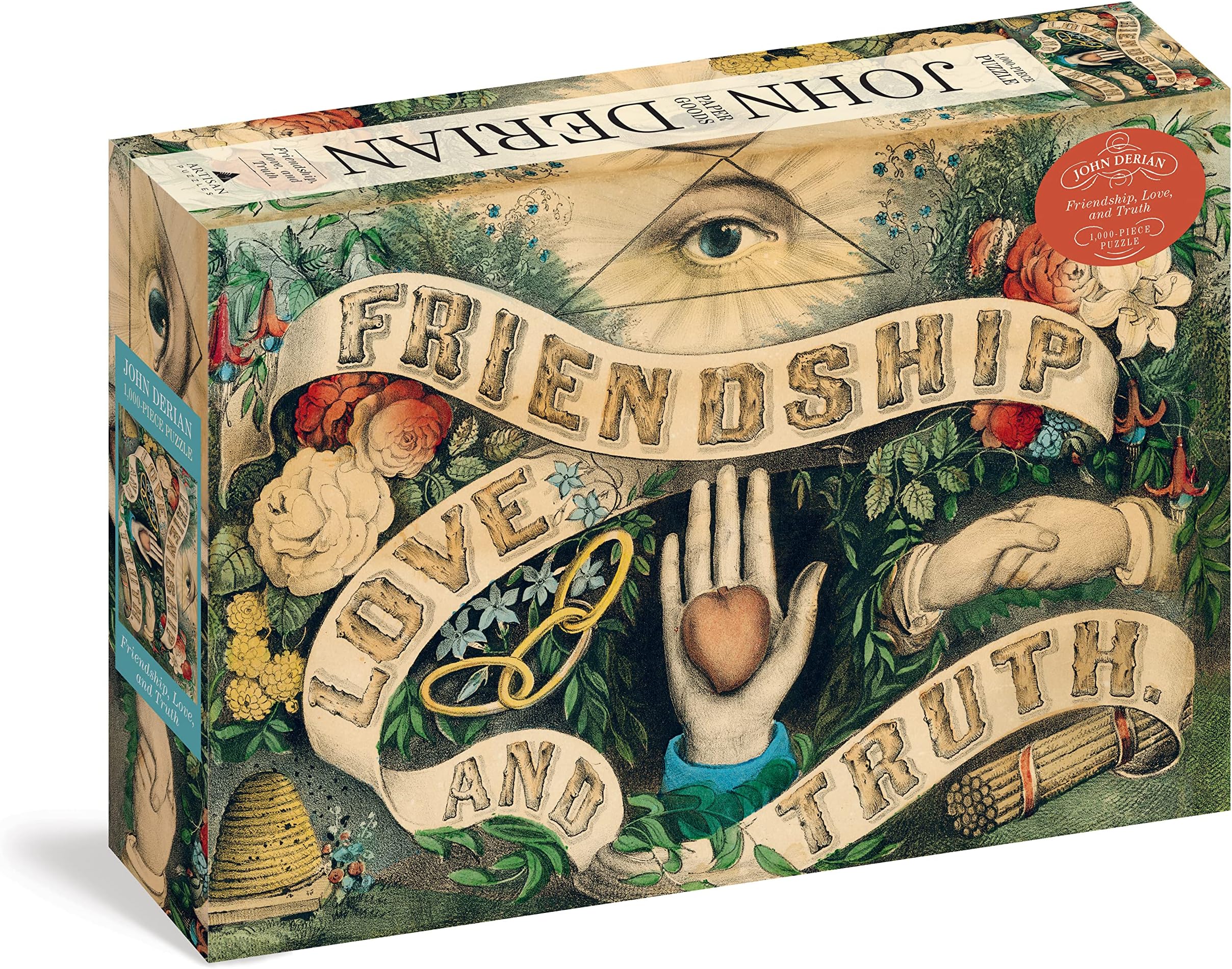 John Derian Paper Goods: Friendship, Love, and Truth 1,000-Piece Puzzle