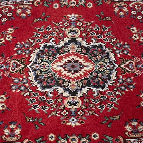 Miniatura 44 de Home Dynamix Premium Sakarya - Tapete tradicional con borde y medallón, gris, tapete rectangular de 7 pies 8 pulgadas x 10 pies 7 pulgadas Azul