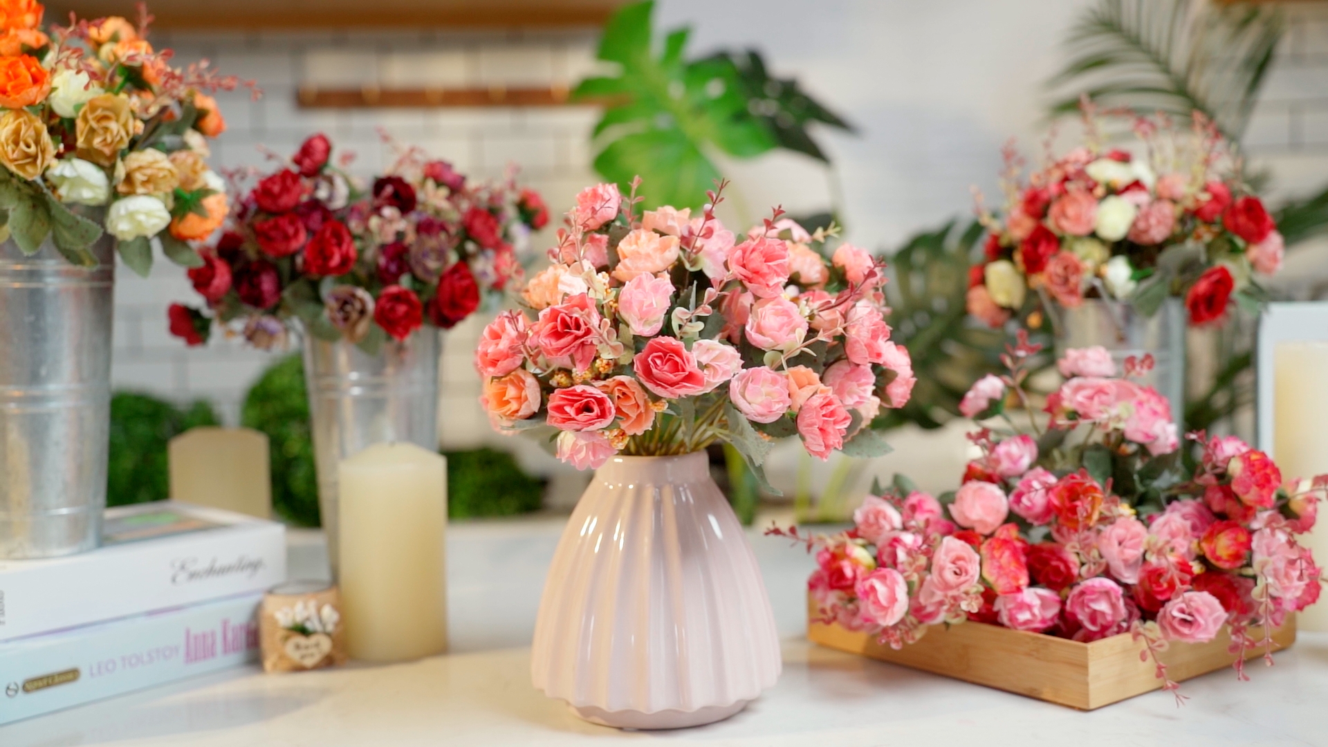 1000 Artificial Rose Petals - Deep Green Plastic Confetti For Wedding Decor