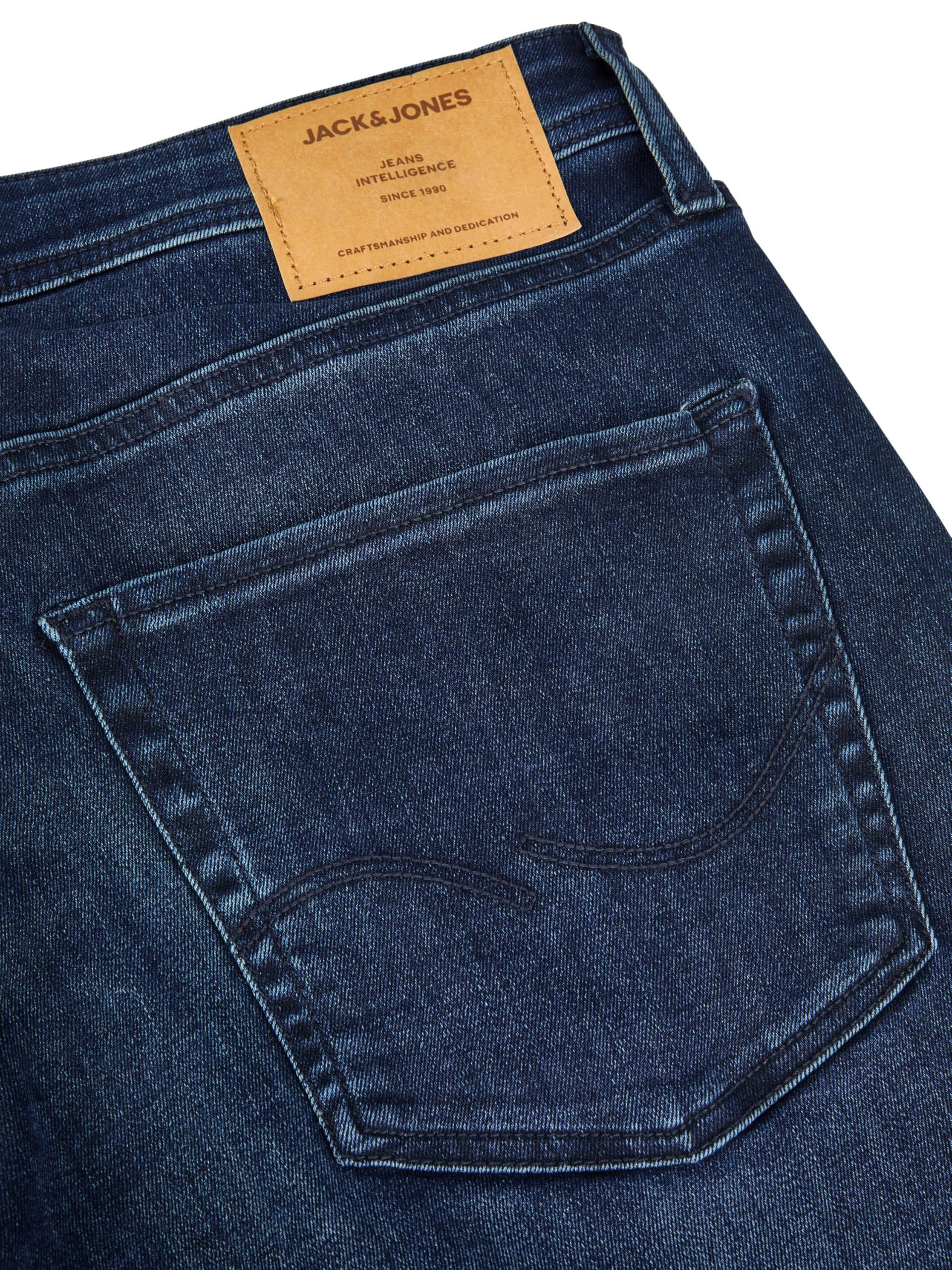 JACK & JONES Jeans Herren Stretch lang Straight Fit JJICLARK Jeanshose Hose Denim Blau Schwarz 30 31 32 33 34 36 38