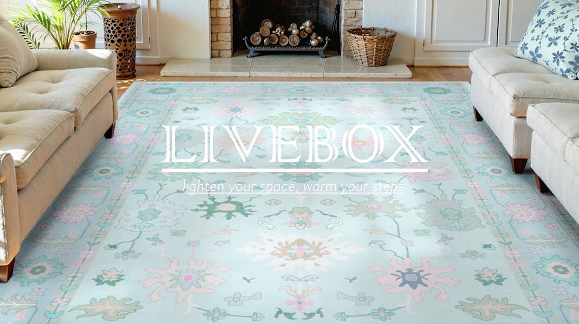 Amazon.com: LIVEBOX Washable Oushak Rug Non Slip 8 x 10 Rugs for
