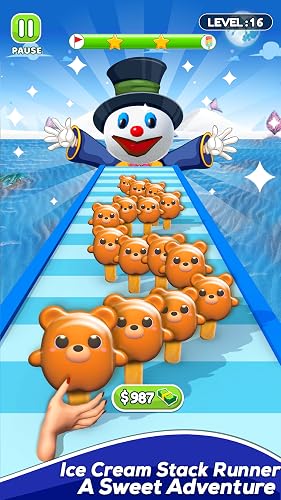 Rainbow Popsicle Stack Run: Ice Cream Rush – vue 5