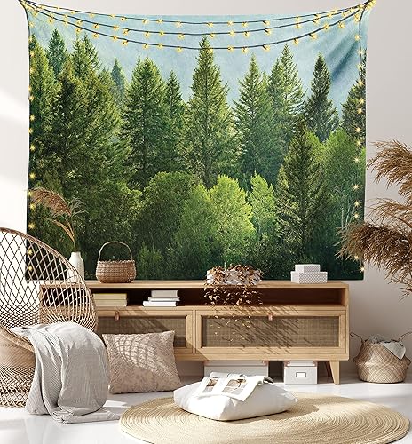 Miniatura 53 de Lunarable Tapiz abstracto, diseño floral de cachemira batik, adorno dibujado a mano, decoración de tela para colgar en la pared para dormitorio