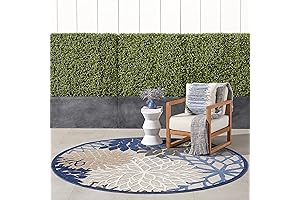 8'x8' Indoor/Outdoor Aloha Rug, Adorned with Vibrant Tropics