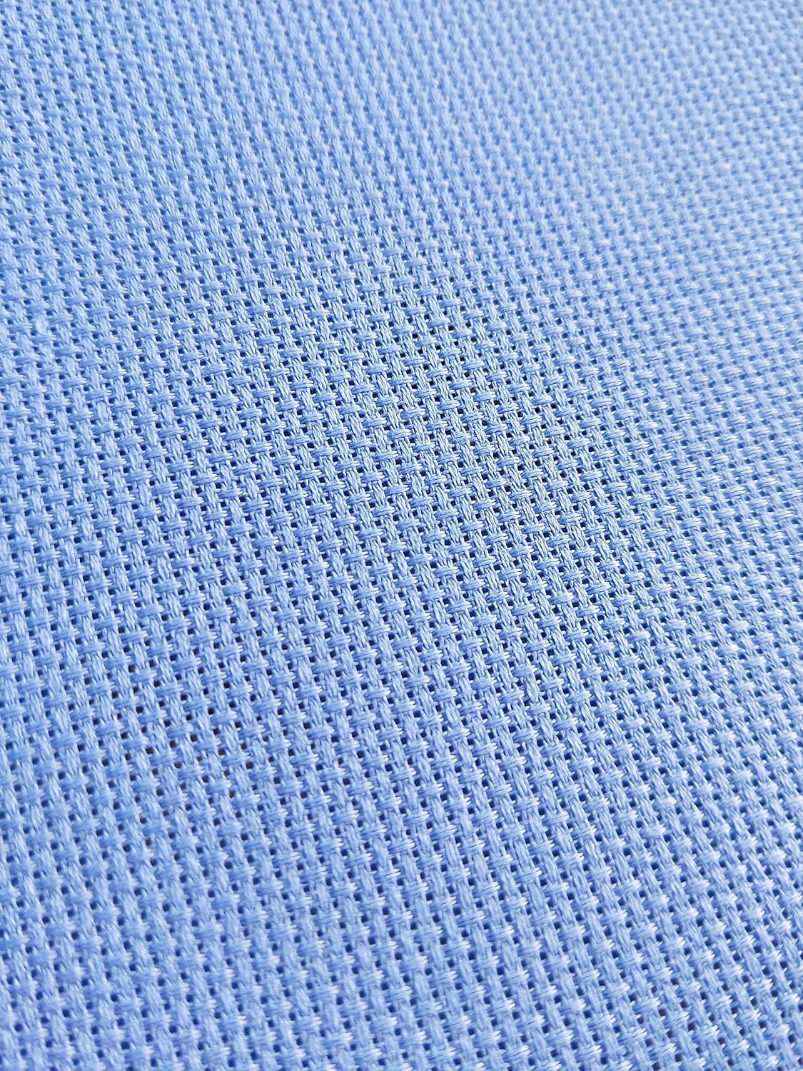 KCS 59"x 1 Yard 14ct Counted Cotton Aida Cloth Cross Stitch Fabric Light Blue