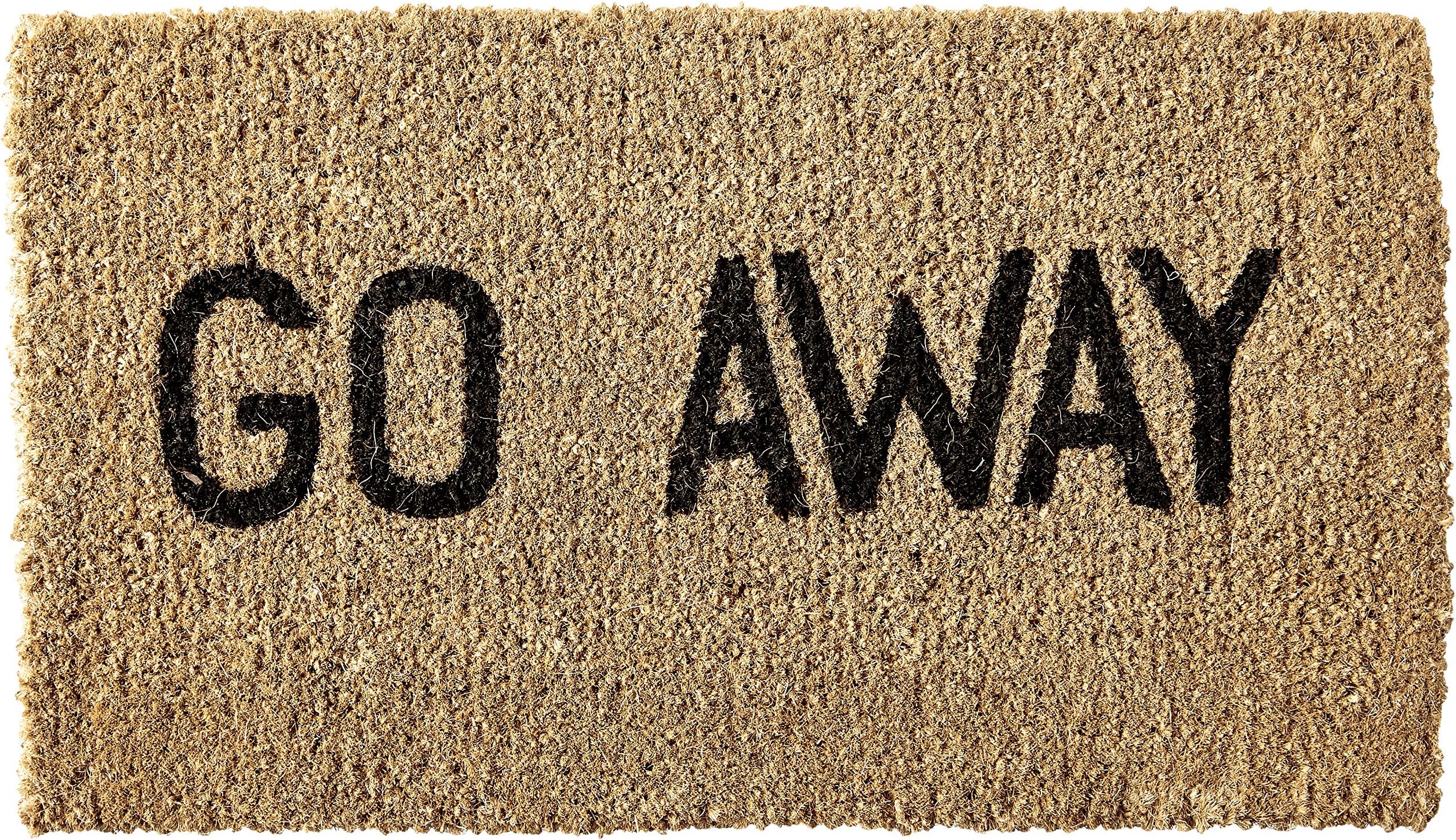 Kempf Go Away Doormat, 16 by 27 by 1-Inch