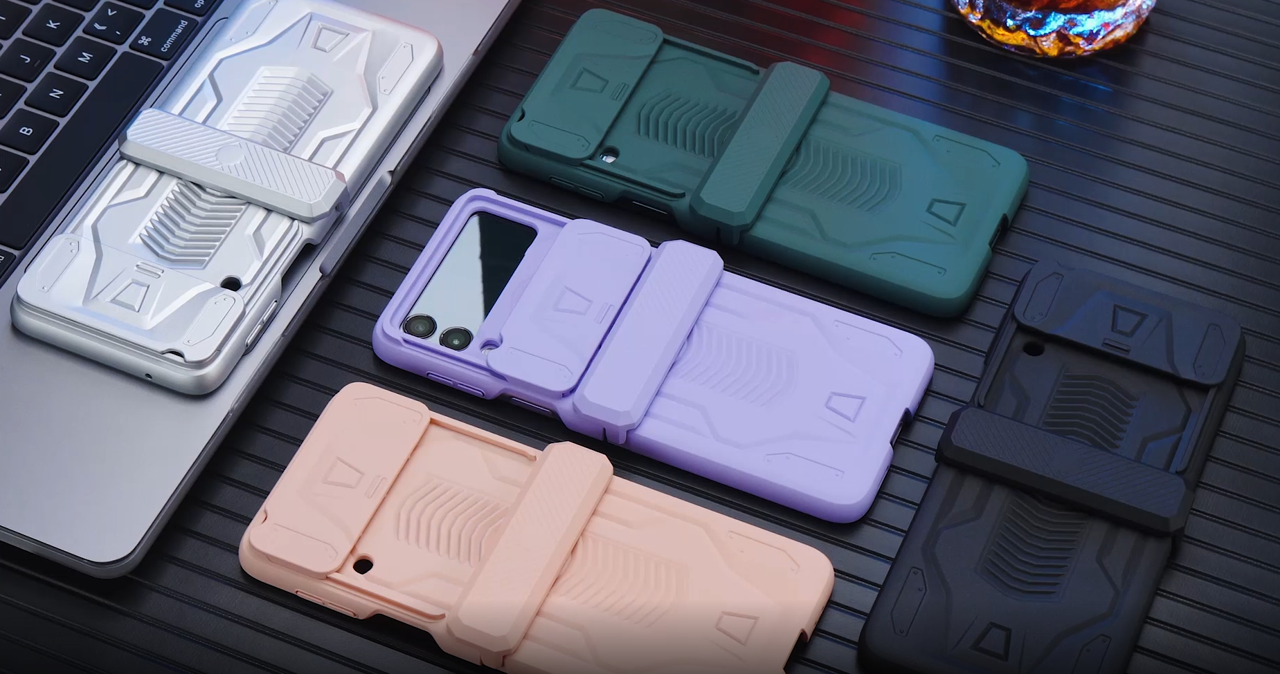 Amazon.com: COCOING for Samsung Galaxy Z Flip 3 Case,with Hinge